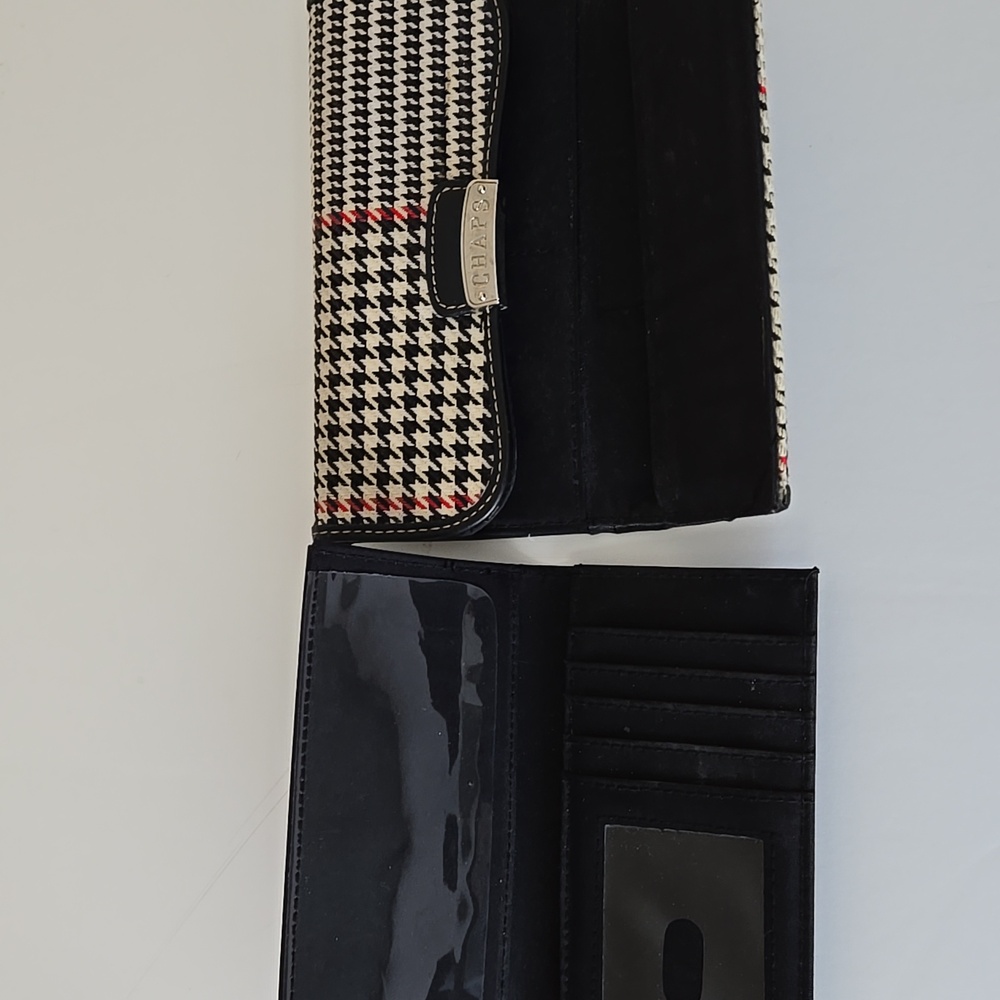 Chaps Houndstooth Wallet Medium Size - image 8